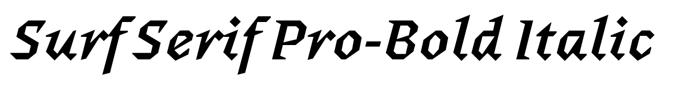 Surf Serif Pro-Bold Italic